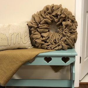 Handmade Burlap Wreath